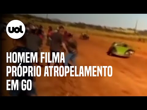 Homem filma próprio atropelamento durante evento de fuscas