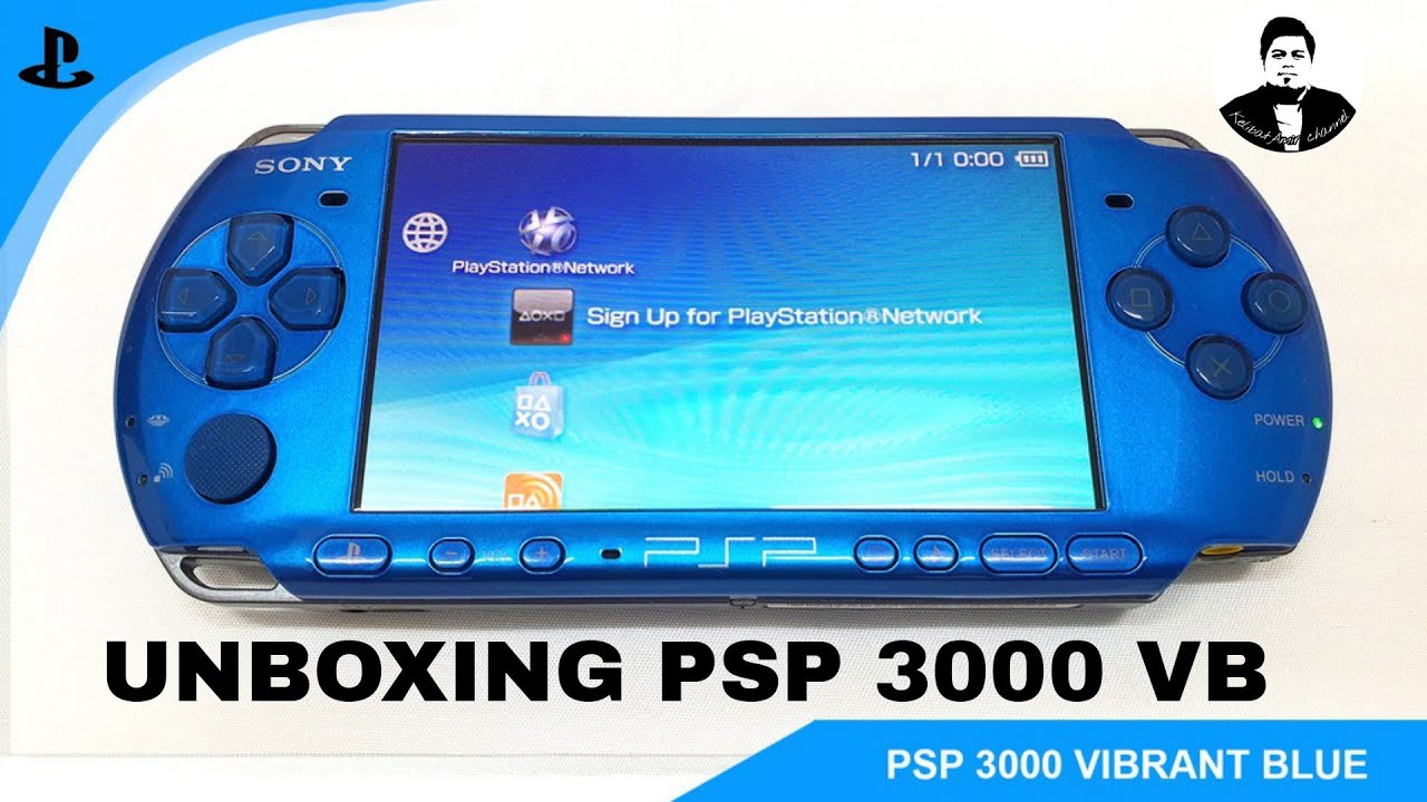 PSP Playstation Portable Vibrant Blue PSP-3000 VB from Japan Game SONY NEW