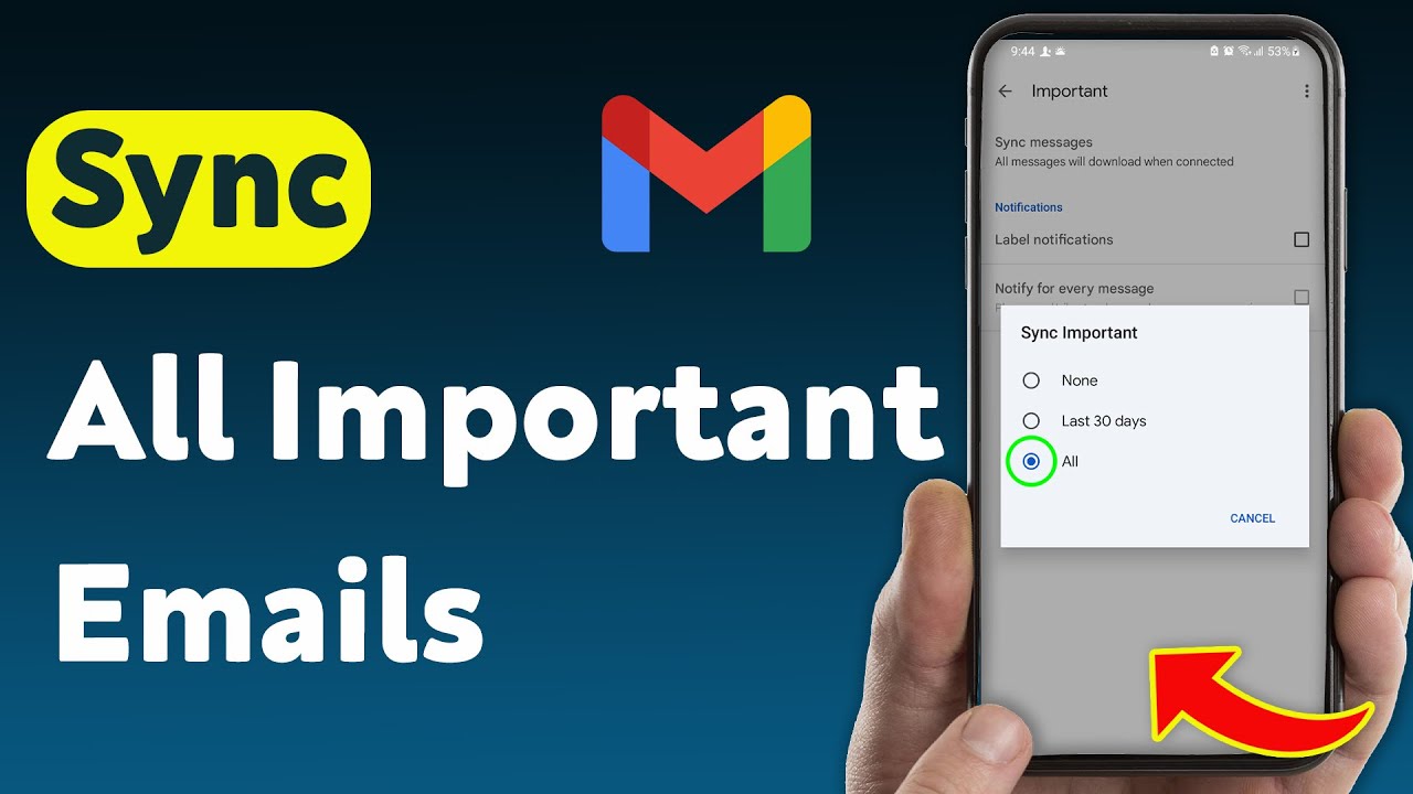 How To Sync All Important Emails In Gmail (Updated)