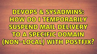 How do I temporarily suspend mail delivery to a specific domain (non-local) with Postfix? Profile