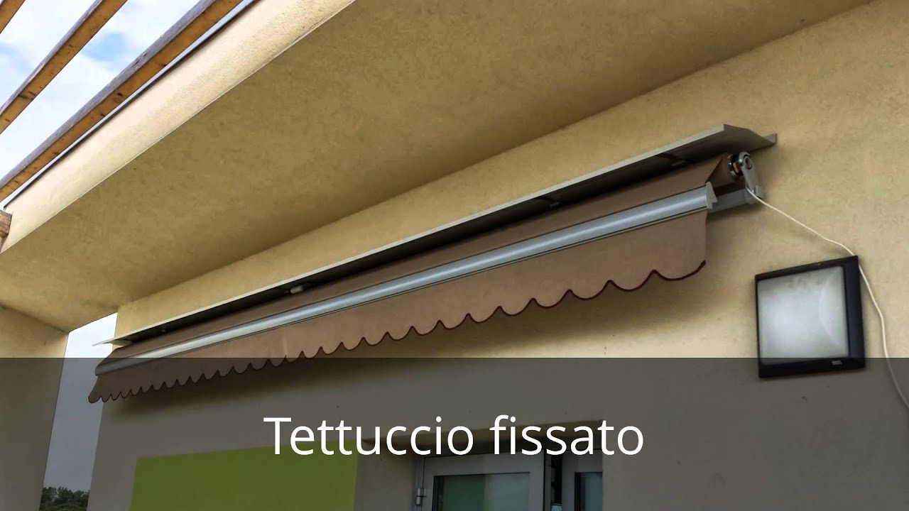 Installazione Tenda Da Sole A Bracci Su Parete Con Cappotto Sp14cm Youtube