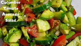 Cucumber Avocado Salad Recipe | #shorts | Eat