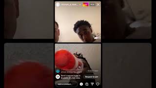 Apegang 6 Shotz Lil Hunt B and Dee Kasino on IG live