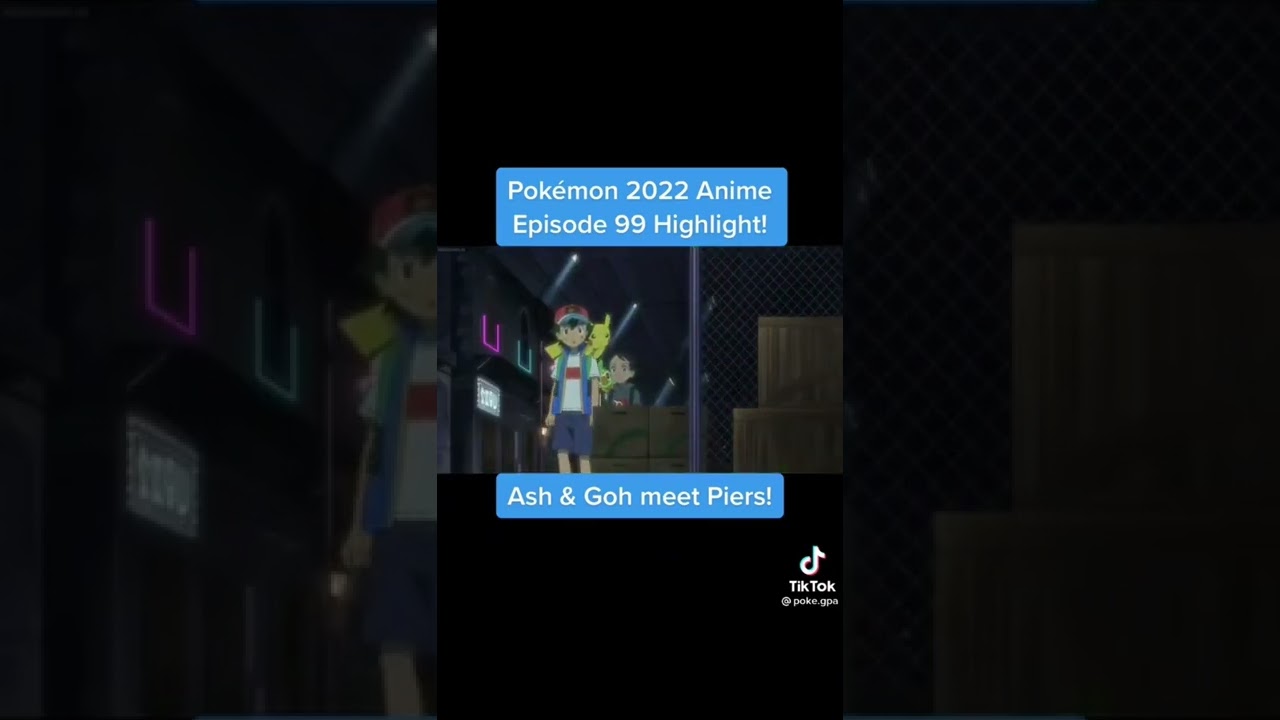 | credit: poke.gpa| Ash and Goh meet Piers Pokemon