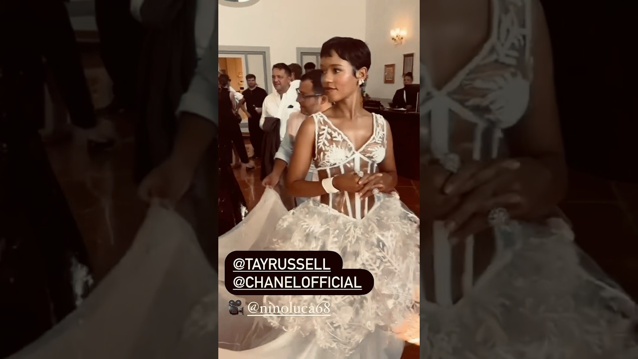 Taylor Russell during the Venice Film Festival. 