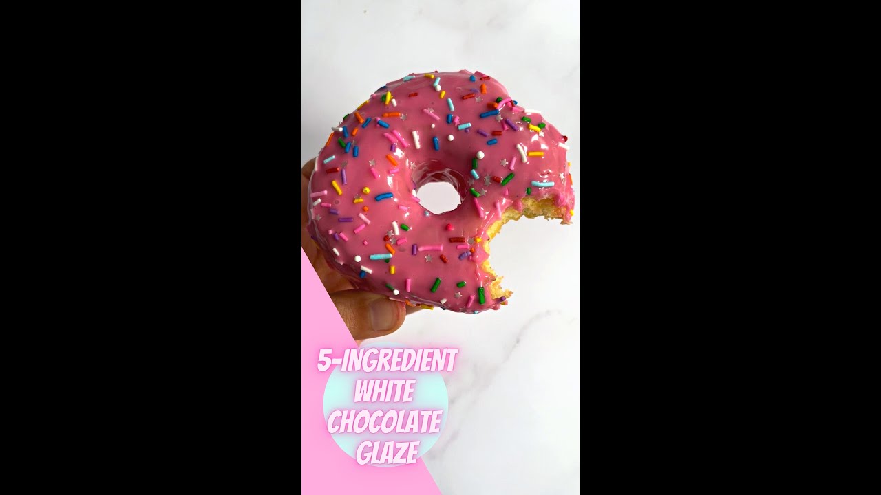 5-INGREDIENT WHITE CHOCOLATE GLAZE RECIPE | THE FLOUR GIRL