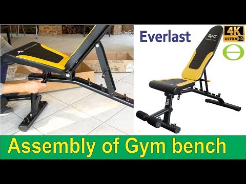 How to assemble an adjustable dumbbell gym bench - step by step