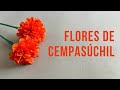 FLORES DE CEMPASÚCHIL CON PAPEL CREPE | con un toque REALISTA | FaceCraft ✂️