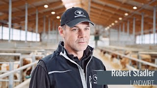 Butler D Pro Feed Pusher And Flypit Bedding Robot Bull Fattening Farm Germany