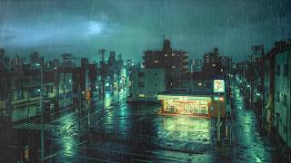 Sports Performance 24/7 Rainy Japanese Mini Mart 🌙 Chill LoFi Beats for Studying, Coding & Relaxing