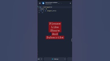 Print sum of even numbers in python | #python #programming #tutorial #coding #solution #shorts #code
