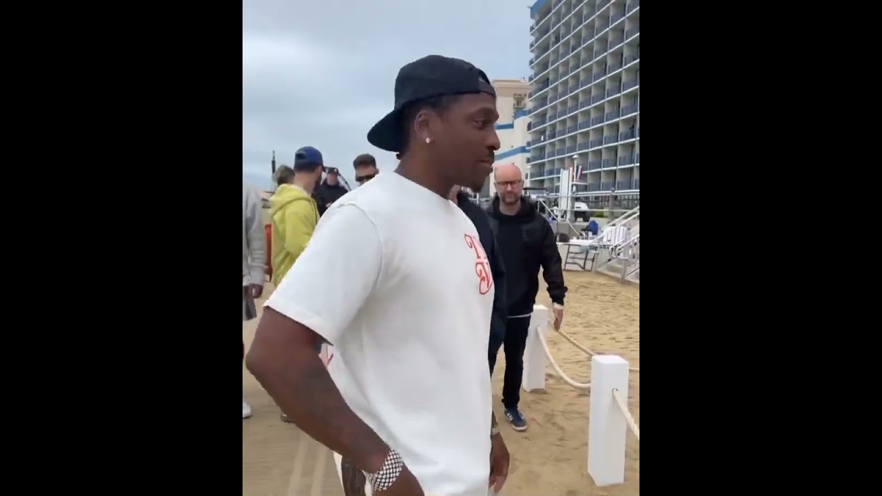 Pusha T Shows Off Merch At Virginia Festival Shoes Display