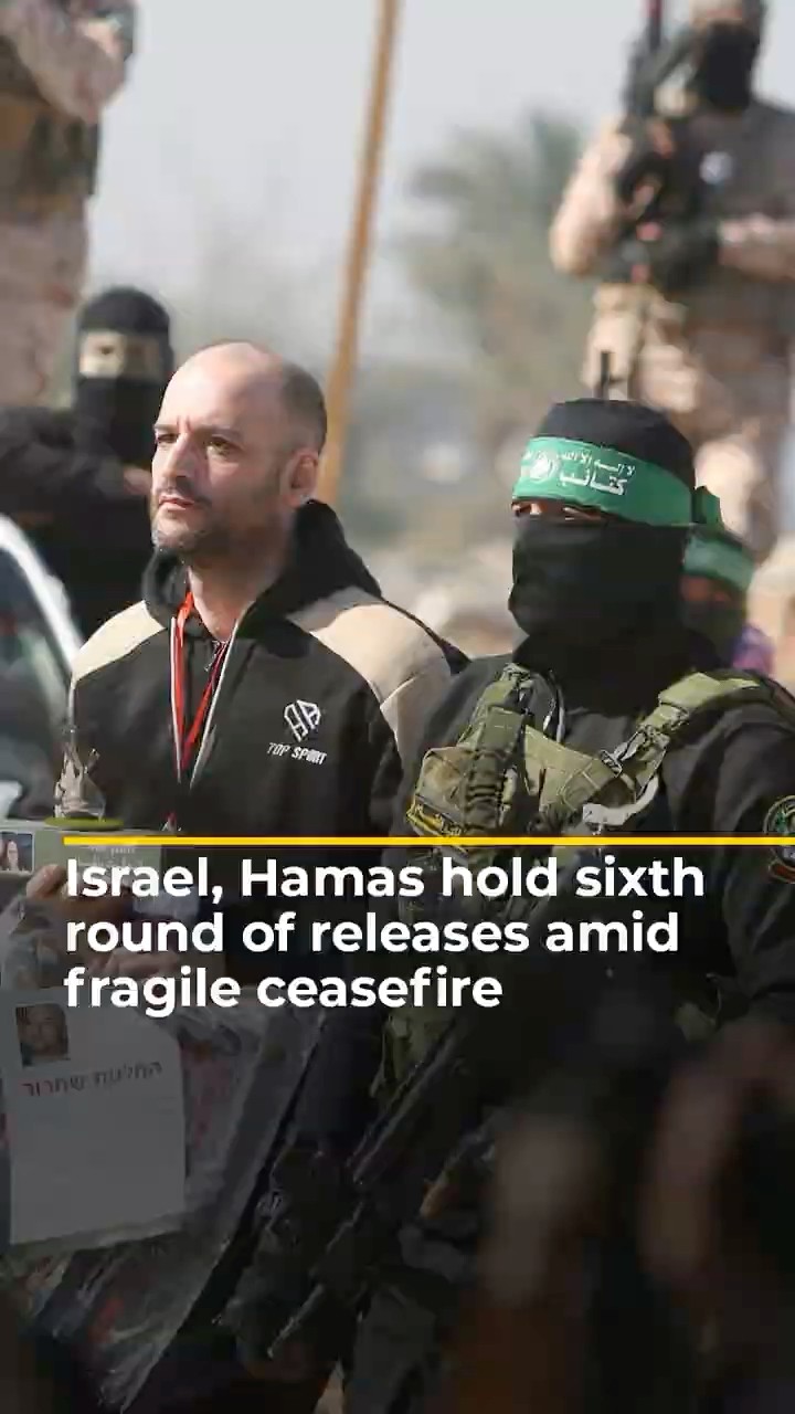 Hamas, Israel exchange captives and prisoners amid fragile ceasefire | AJ #shorts