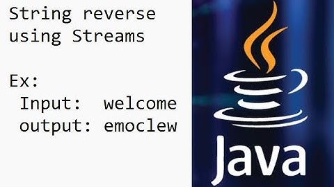Java - string reverse using streams
