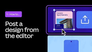 How to post a design from the Canva Editor