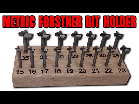 DIY Metric Forstner Bit Holder (Drill Bit Index)