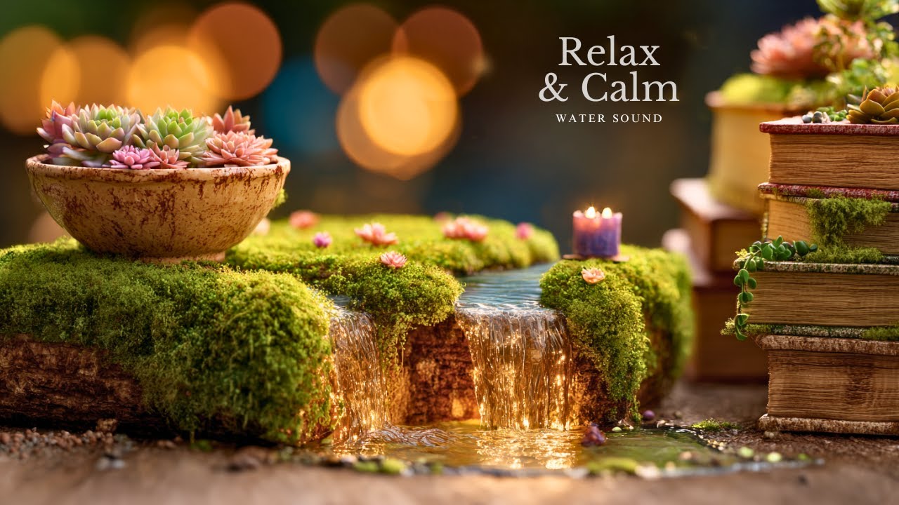 Relaxing Piano & Water Sound 🌿 Calm Your Mind, Sleep & Inner Peace Meditation, Spa, Yoga, Deep Sleep