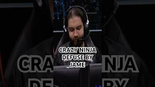 IMPOSSIBLE NINJA DEFUSE BY JAME AGAINST VITALITY!!!! CRAZY!!! #cs2 #shorts #parivision #vitality