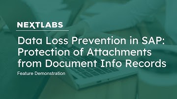 Protection of Attachments from Document Info Records with SkyDRM | Data Loss Prevention in SAP