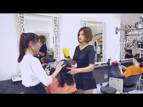 Vietnam Barber Shop - Relax with Beautiful Girl at Lee Hair Salon