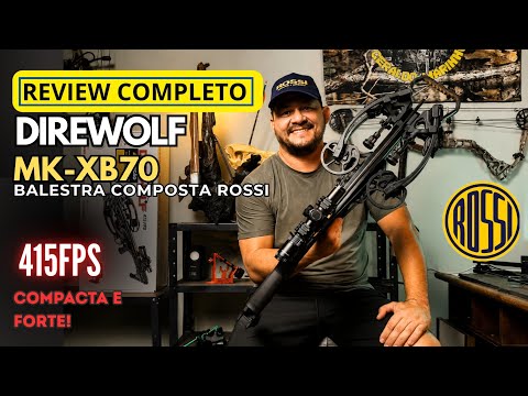 Video Review Balestra Rossi Direwolf MK-XB70 - 215 libras 415fps na caça e tiro esportivo