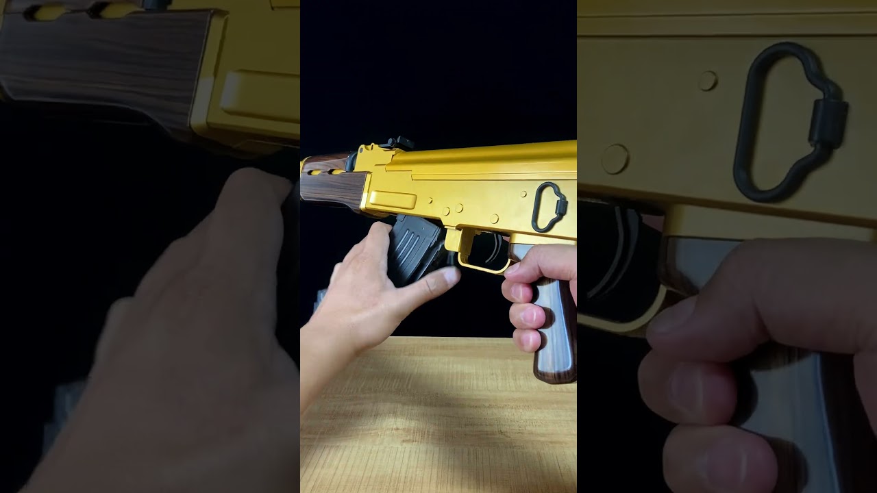 GOLD AK 47 GEL BLASTER TOYS GUN  
