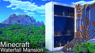 Giant Waterfall House - Minecraft Tutorial  #87