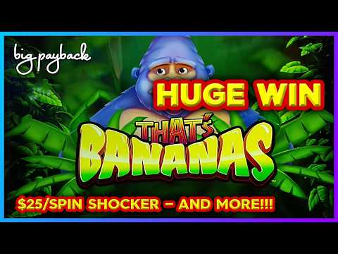 $25/Spin SHOCKER → REDEMPTION on That's Bananas Slots!