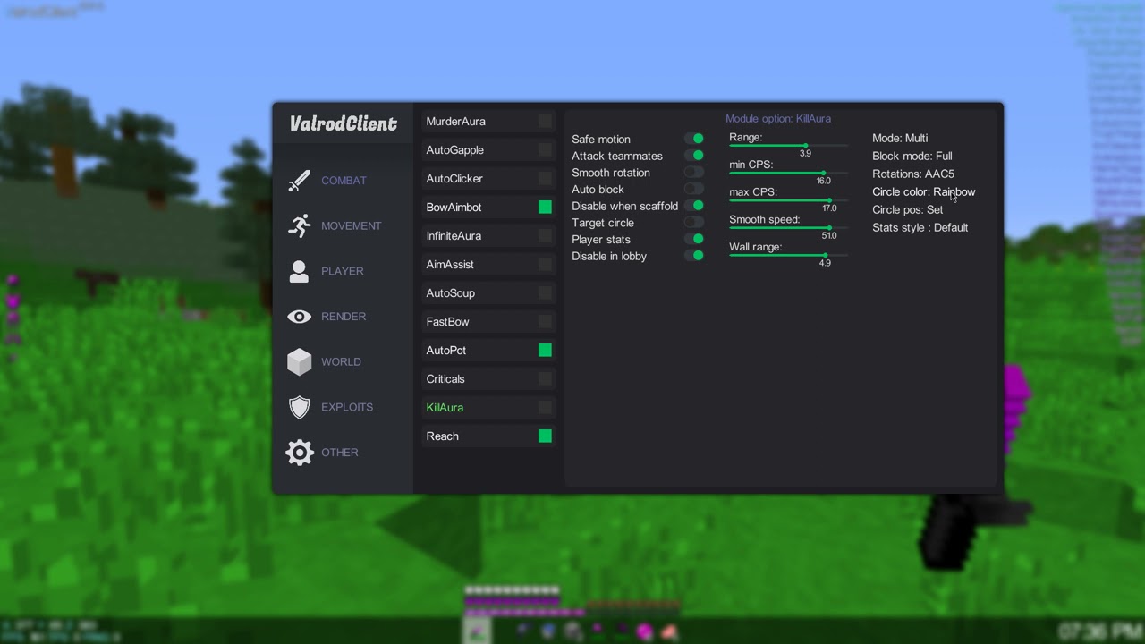 Guys, I got the Valrod Client in beta