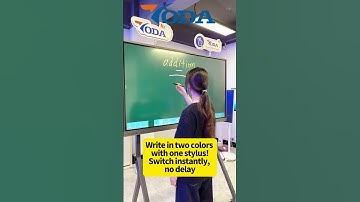 65" Interactive Smart Board — Dual-color stylus writing  #smartboard #smartclassrooms