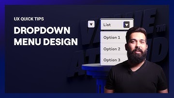 Dropdown Menu Design | UX Design Tips