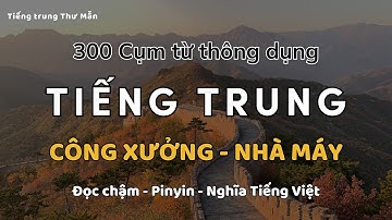 300 Câu Tiếng Trung Giao Tiếp Công Xưởng - Nhà Máy| Luyện Nghe Tiếng Trung Công Xưởng