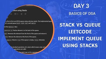 232.Implement Queue using Stacks | LeetCode | Python | Day 3 - Basics of DSA | Master DSA with Jazzy
