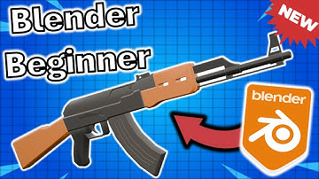 Blender Beginner Modeling Tutorial - Making an AK-47