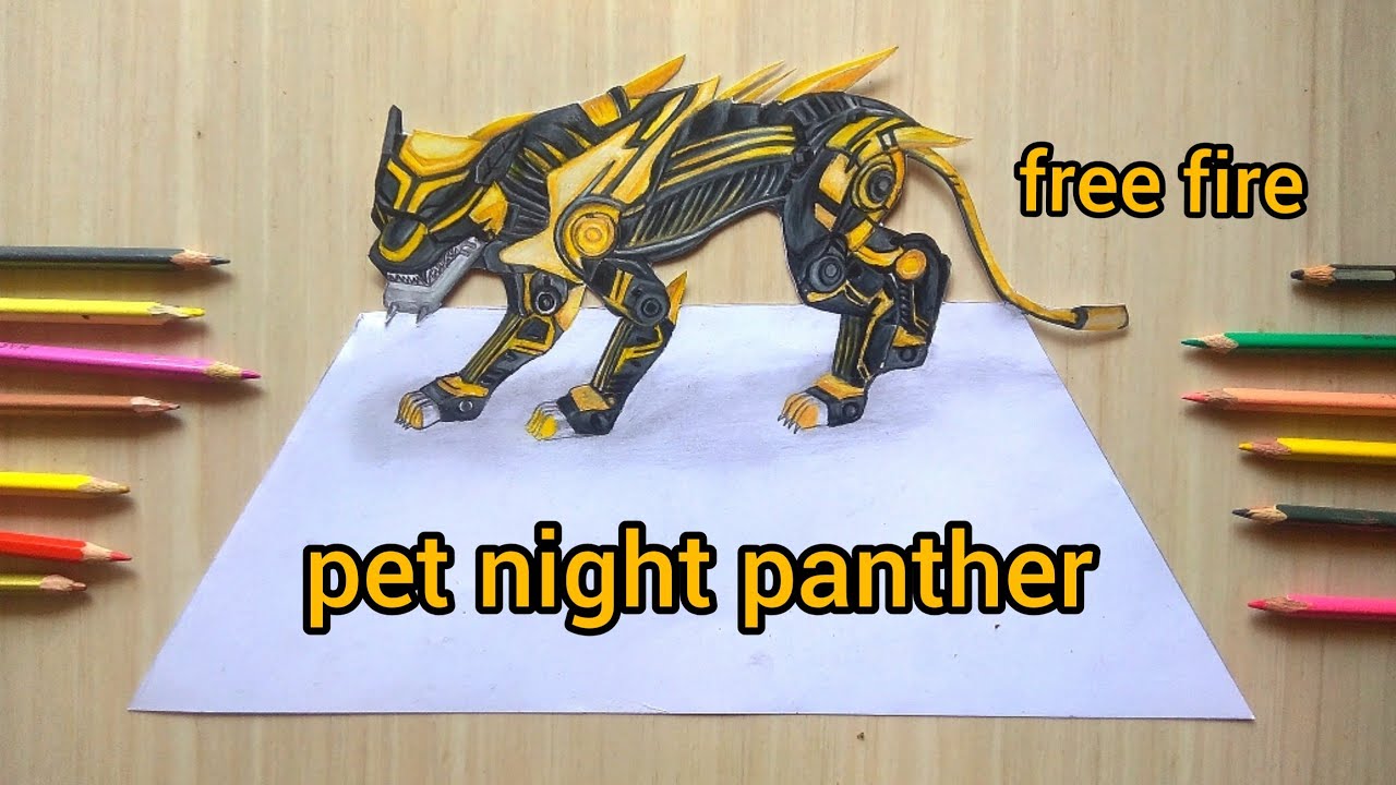 Menggambar Pet Night Panther FF Gambar Free Fire YouTube