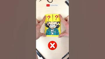 Try to Solve Impossible Paper Craft Puzzle with Gi-hun by Squid Game #squidgame #puzzle #papercraft