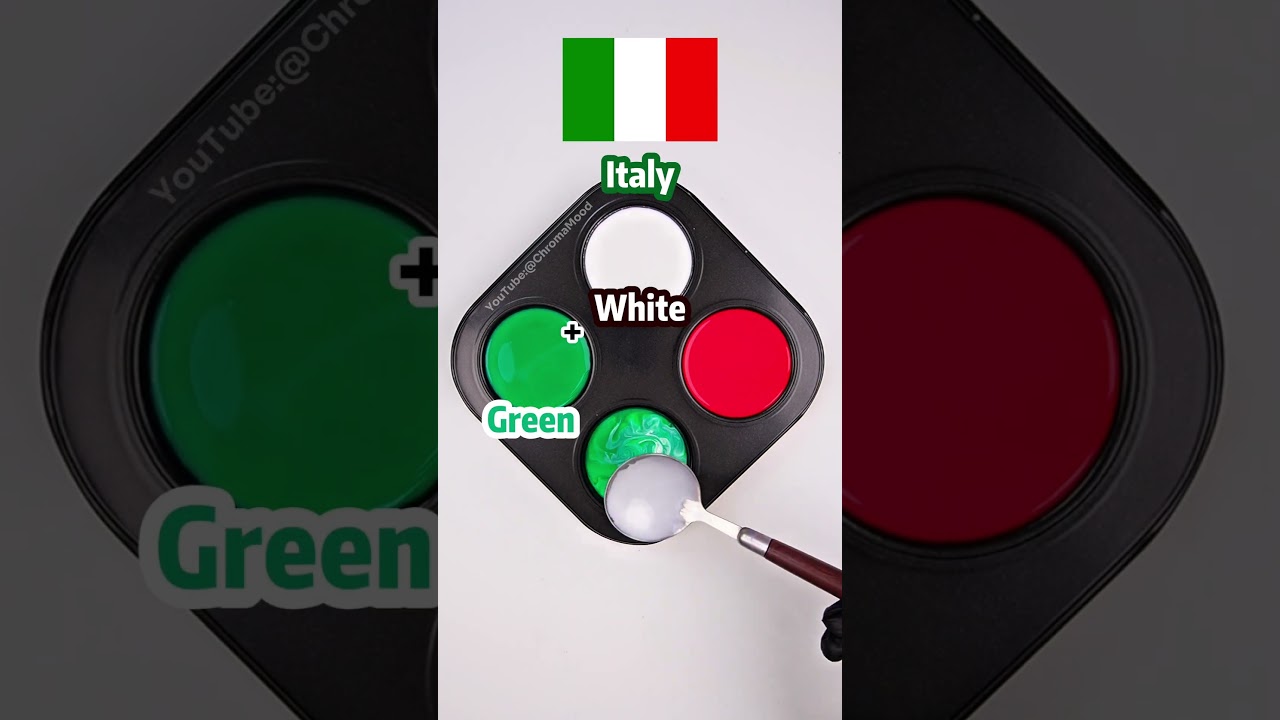 Mixing Bulgaria's 4 National Colors with ASMR 🎨 | Soothing Color Therapy 