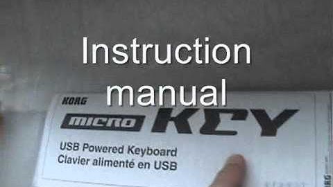 Korg microKEY Unboxing