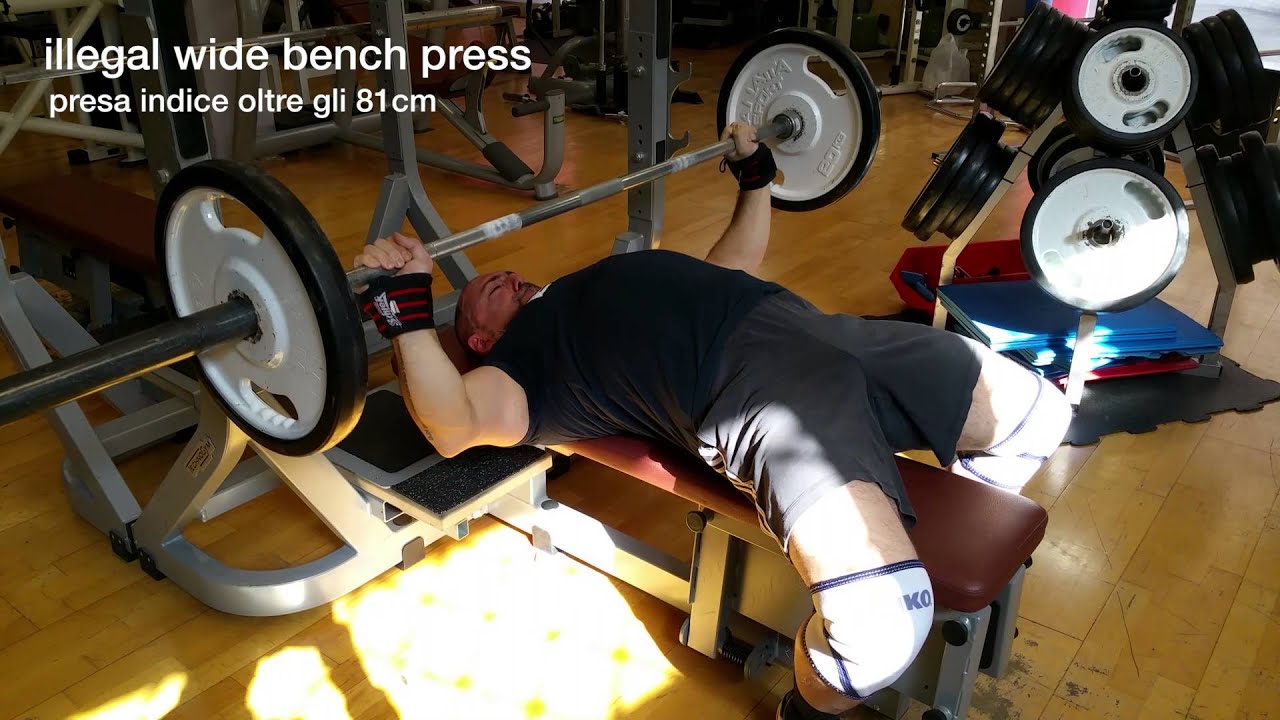 Illegal Wide Grip Bench Press