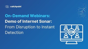 Demo of Internet Sonar: From Disruption to Instant Detection