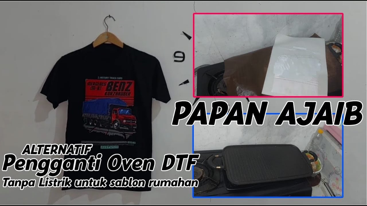 Papan Ajaib Untuk DTF Alternatif Pengganti Oven Listrik Untuk Pemain Sablon Rumahan