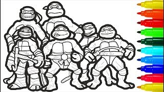 TMNT Educational Coloring Pages For Children | TMNT Coloring Pages screenshot 5