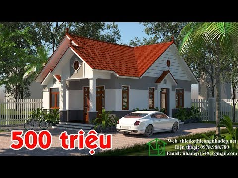 Video Mẫu thiết kế nhà cấp 4 mái thái đẹp, giá rẻ chỉ 500... - youtube