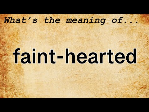 Video: What hearted faint mean in English?