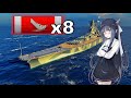 IX Musashi - 8 Kills 304K DMG - World of Warships