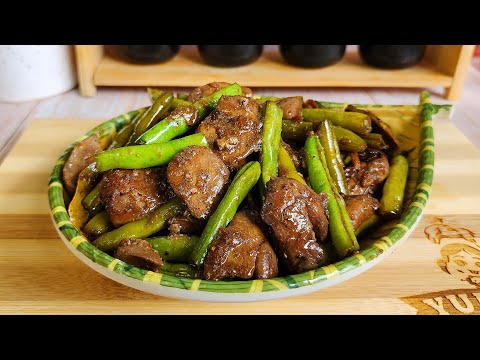 Kacang Buncis Campur Hati Ayam