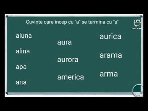 Cuvinte care incep cu a si se termina cu a , exemple cuvinte cu a