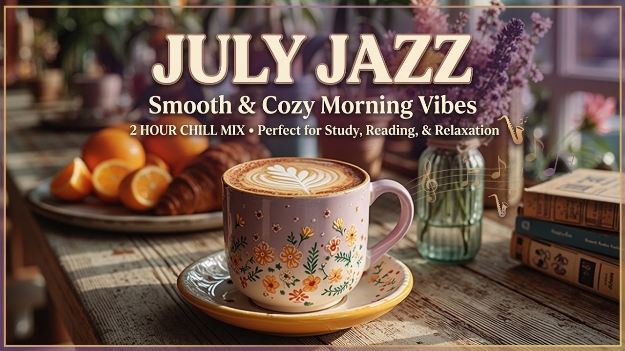 July Jazz & Positive Bossa Nova Instrumental - Joyful Moods for a