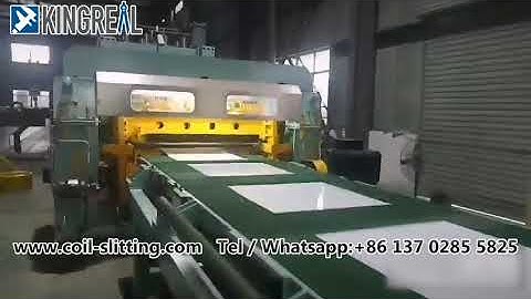 KINGREAL High Speed Fly Shearing Line With Auto Stack System, Metal Shears Machine