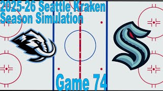 2025-26 Seattle Kraken Simulation: Game 74 - Utah Mammoth vs. Seattle Kraken